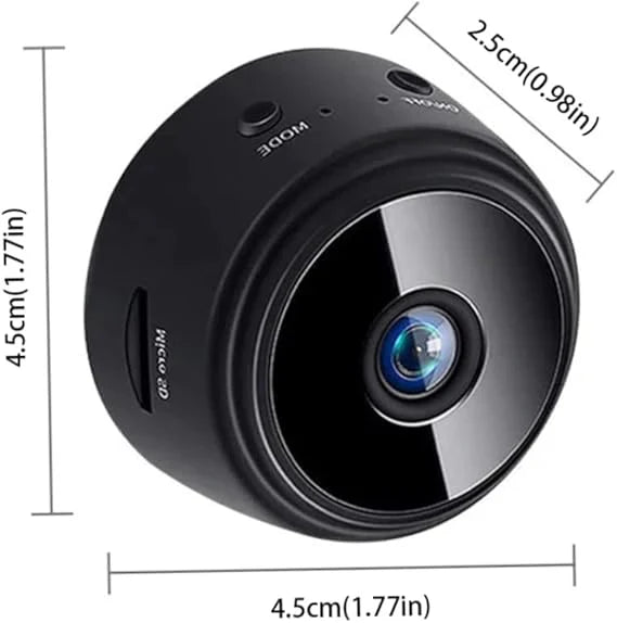 A9 Mini Camera Wireless WiFi Network Monitor Security Camera HD 1080P Night Vision for Car Home Office Black, one size